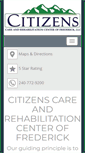 Mobile Screenshot of citizenscarefrederick.com