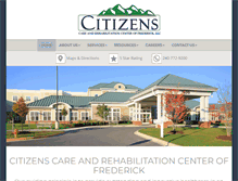 Tablet Screenshot of citizenscarefrederick.com